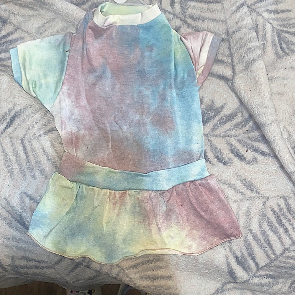 Tye dye puppy dress